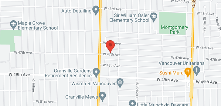 map of 1439 W 47TH AVENUE